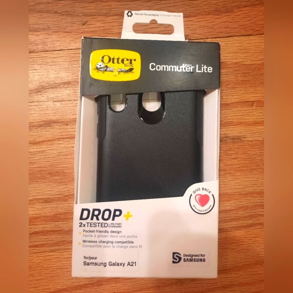 OtterBox Commuter Lite Series‎ Case for Samsung Galaxy A21 Only - Black.